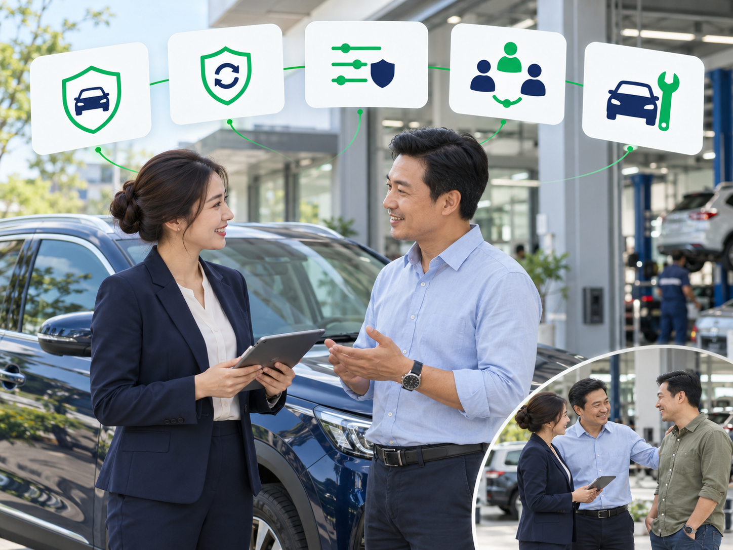 Vòng đời 12 tháng chăm sóc khách hàng sau khi bán xe