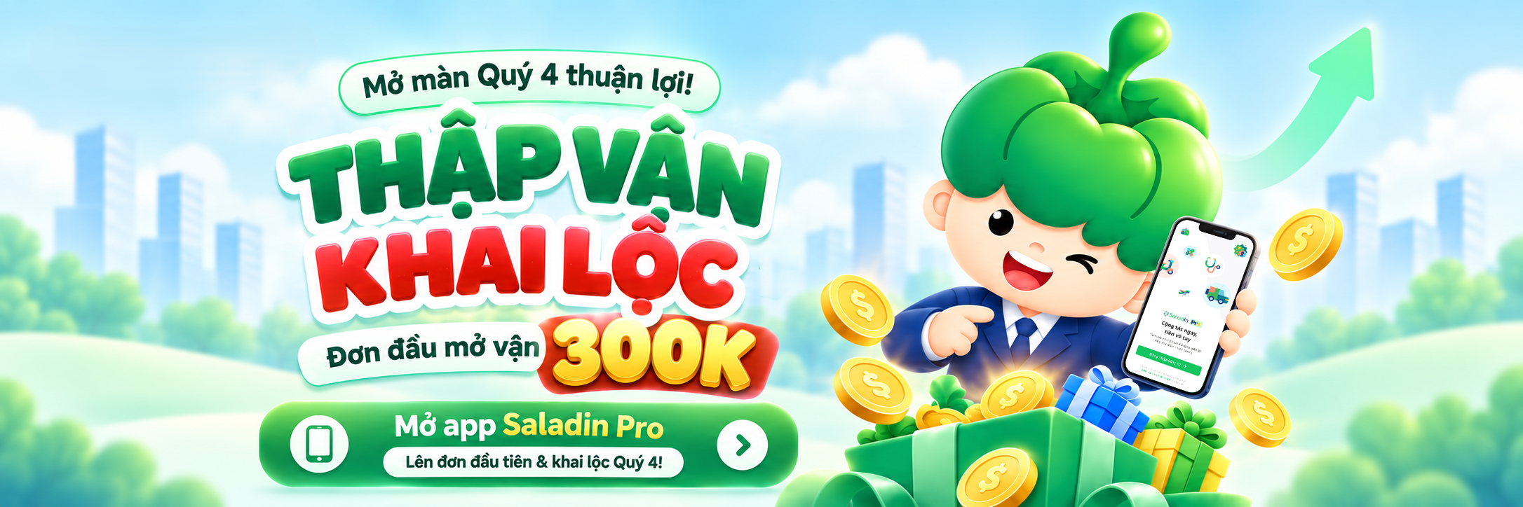 Thập Vận Khai Lộc - Đơn đầu mở vận, rinh lộc 300K